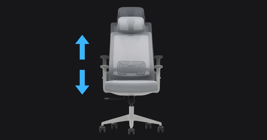 Regulacja wysokości fotela NEST